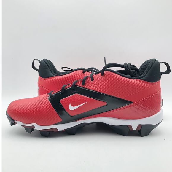 Nike Men's Alpha Menace 4 Shark Football Cleats Size 11 Red White NWOB - Picture 6 of 11
